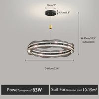 Modern designer chandelier for living room and restaurant pendant lighting