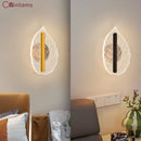 Leaf-shaped LED wall light for creative lighting