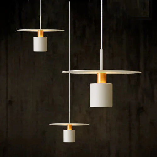 Contemporary metal pendant light for restaurant and bar