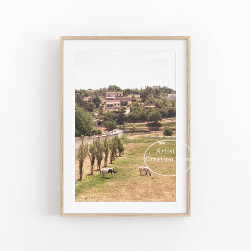 Spring floral canvas photography for wall decoration