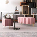 Nordic creative multifunctional velvet bench for living room and bedroom