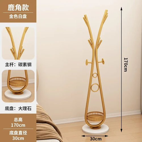 creative wrought iron vertical coat rack for clothes - vue 11 sur 14