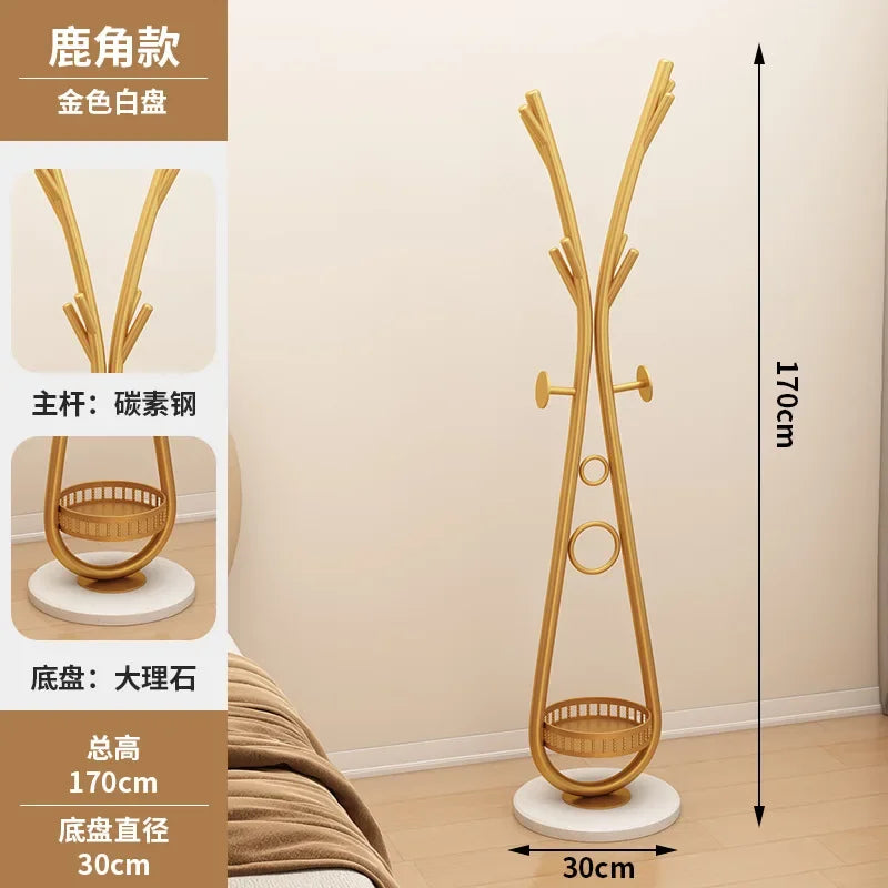 creative wrought iron vertical coat rack for clothes - vue 10 sur 14
