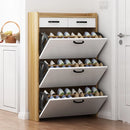 Ultra-thin and practical dust-proof multi-layer shoe rack