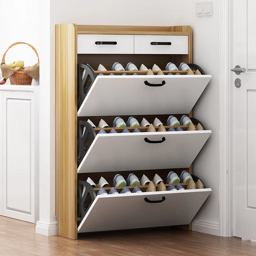 Ultra-thin and practical dust-proof multi-layer shoe rack - vue 5 sur 14