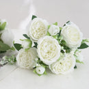 Artificial peony bouquet for indoor floral decoration
