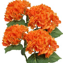 Set of 4 realistic artificial hydrangea flowers for decoration and weddings