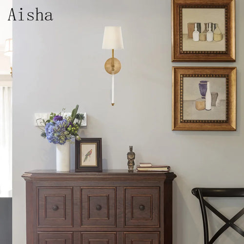 Decorative American style wall light for indoor and outdoor use - vue 3 sur 8