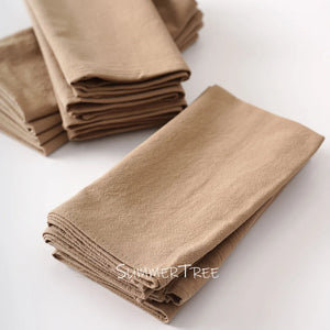 Set of 24 cotton table napkins mediterranean style