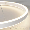 Tondi simple black/white chandelier for living room, dining room, kitchen – round interior lighting