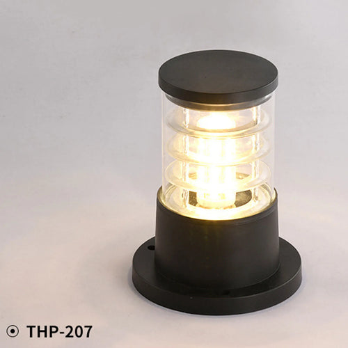 10.5x20cm E27 outdoor pathway light waterproof ABS garden lamp post no bulb - vue 2 sur 6
