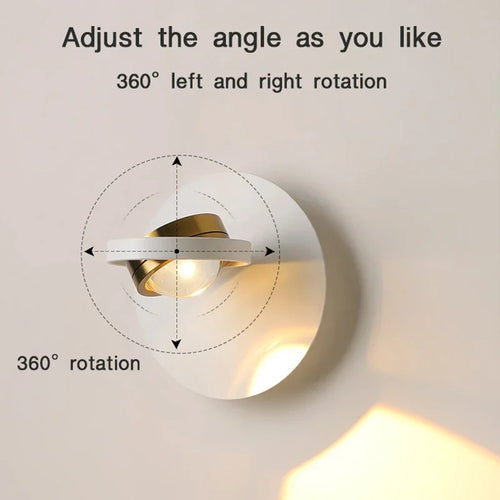 Modern rotatable LED wall light for indoor decoration - vue 6 sur 10