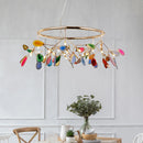 Elegant postmodern agate firefly chandelier
