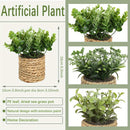 artificial plants decorative eucalyptus flowers in pot 17 cm