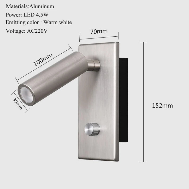 Swivel dimmable wall light for vintage lighting - vue 8 sur 8