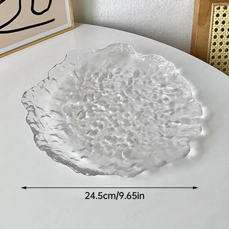 Decorative glass trays for storage and home decoration - vue 7 sur 8