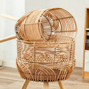 Nordic weaving rattan flower stand, practical and aesthetic