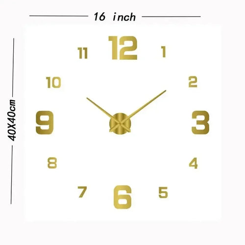 Nordic retro silent wall clock for stylish interior - vue 16 sur 15