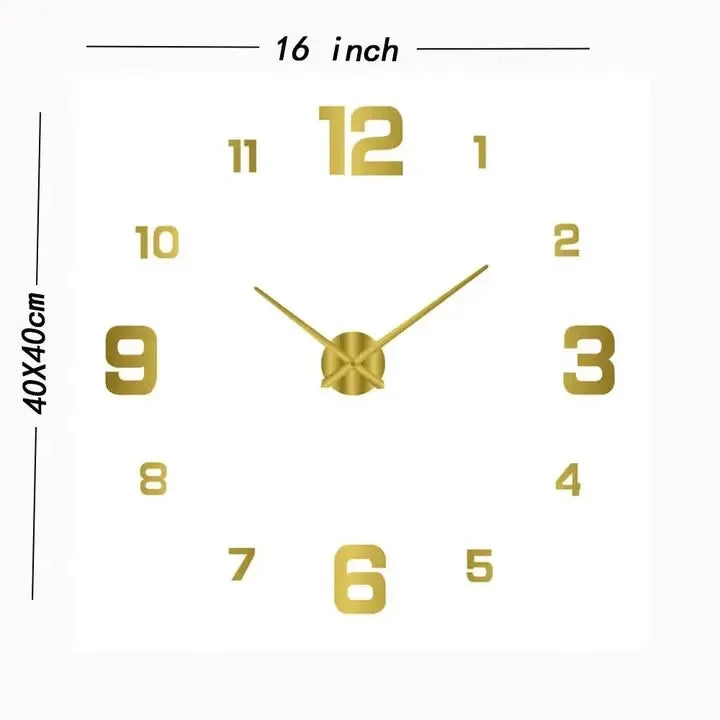 Nordic retro silent wall clock for stylish interior - vue 15 sur 15