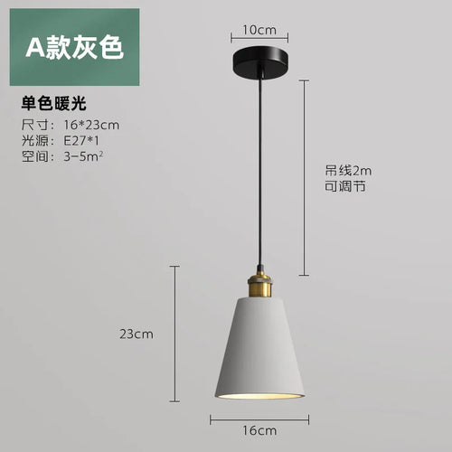 Industrial style LED pendant light - vue 20 sur 22