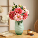 Silk artificial peony bouquet for weddings and home decor