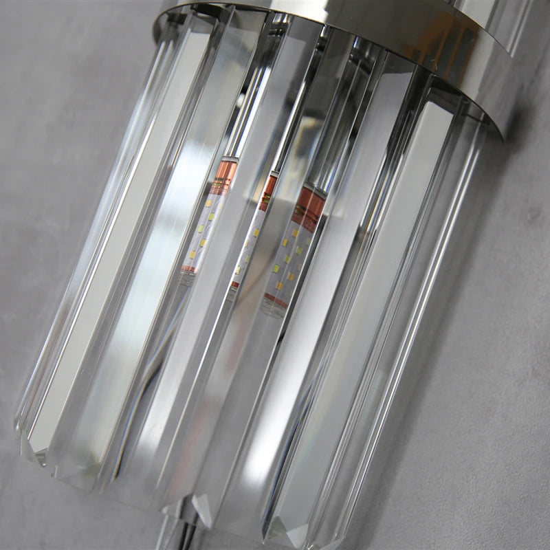 Luxurious crystal wall lamp for interior decoration - vue 7 sur 8