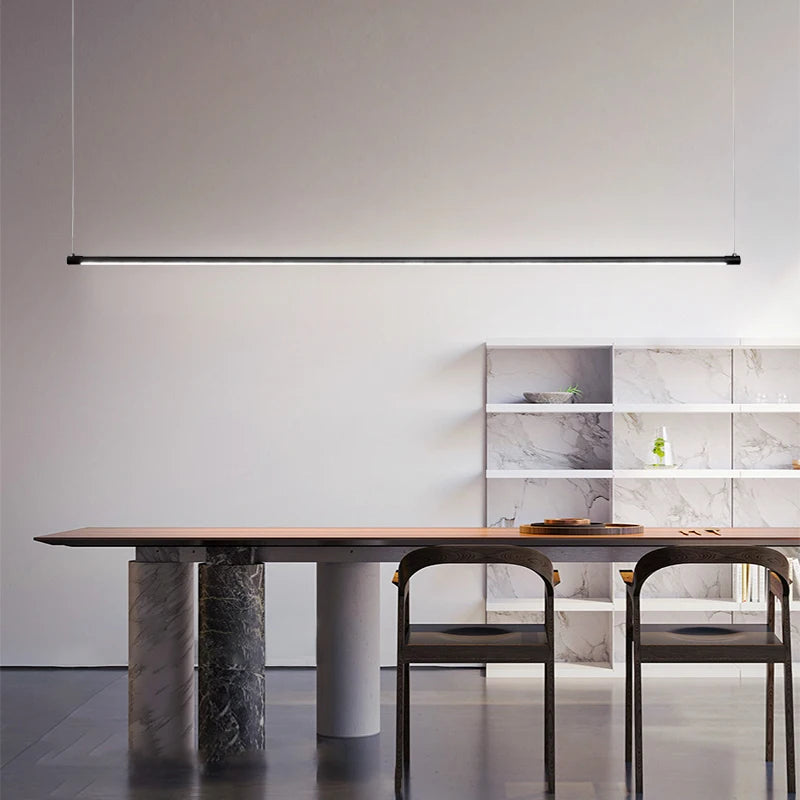 suspension LED design nordique minimaliste en aluminium