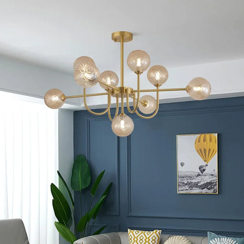 2024 New Pattern Creative U-shaped Magic Bean LED Pendent Lamp For Living Room Bedroom Lobby Exhibition Hall - vue 5 sur 8