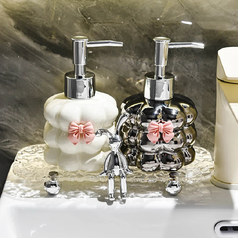 ceramic bottle for shampoo and hand sanitizer