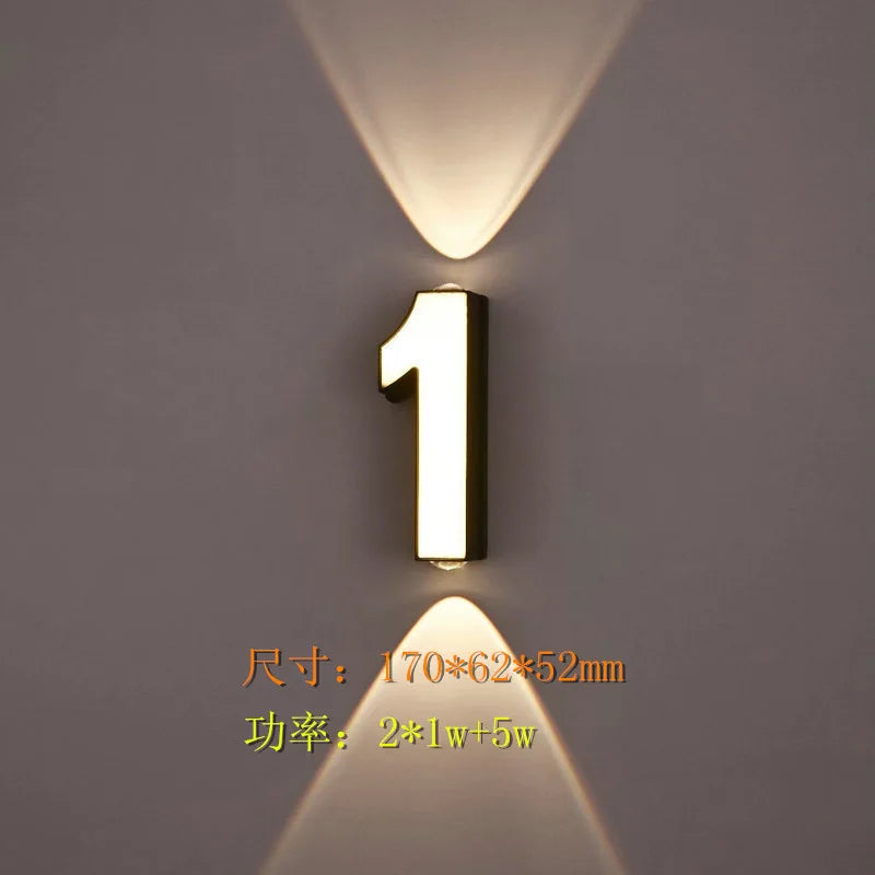 Waterproof outdoor digital LED projection landscape signature lamp