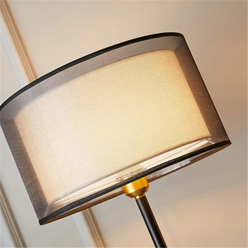 Nordic vintage fabric table lamp with luxury design - vue 5 sur 10