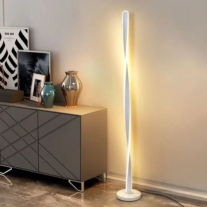 Creative rotating floor lamp with super bright LED lighting