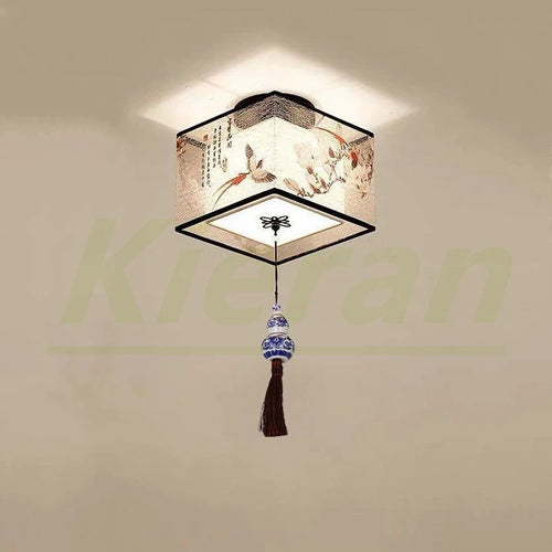 Modern lotus bird LED ceiling light for hotel decoration - vue 11 sur 30