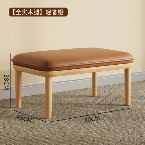 Nordic modern velvet stool unique and space-saving pouf - vue 13 sur 24