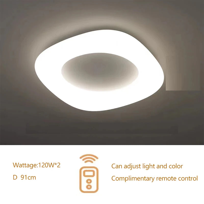 Modern smart LED chandelier for home decoration - vue 11 sur 18