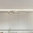 Modern LED ring chandelier for interior decor