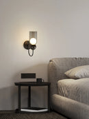 Postmodern copper wall light for interior decoration