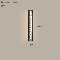 Chinese style LED wall light warm light 3000K acrylic metal