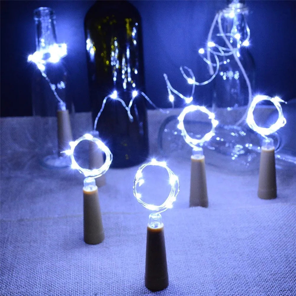 Set of 10 LED fairy light strings for festive decorations - vue 3 sur 8