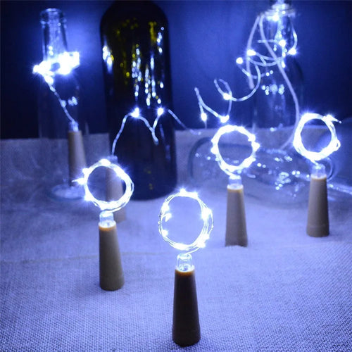 Set of 10 LED fairy light strings for festive decorations - vue 3 sur 8
