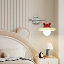 Modern foldable swing arm wall light for reading and office