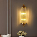 Modern design stainless steel and crystal wall light