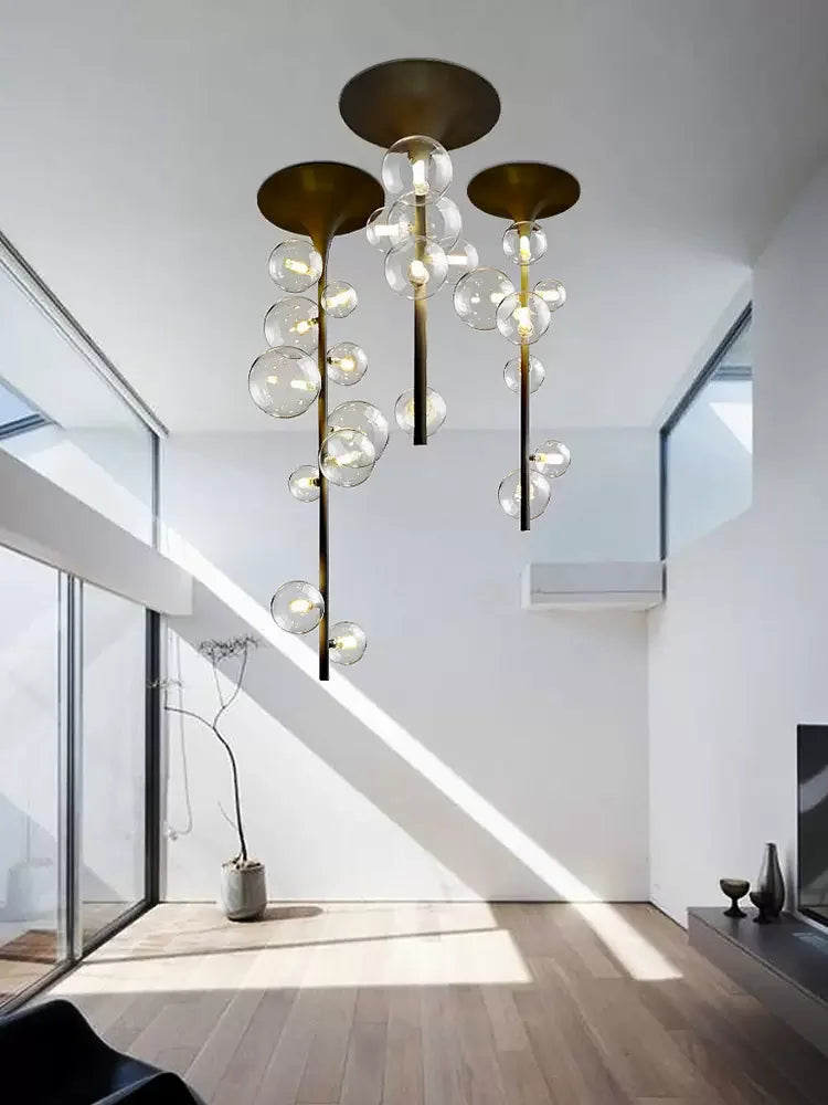 Modern creative LED chandelier for elegant interiors - vue 4 sur 12