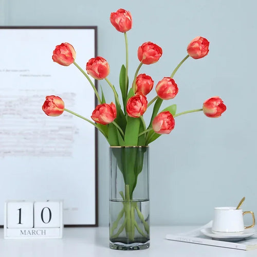 Decorative artificial silk tulips for any occasion - vue 2 sur 13