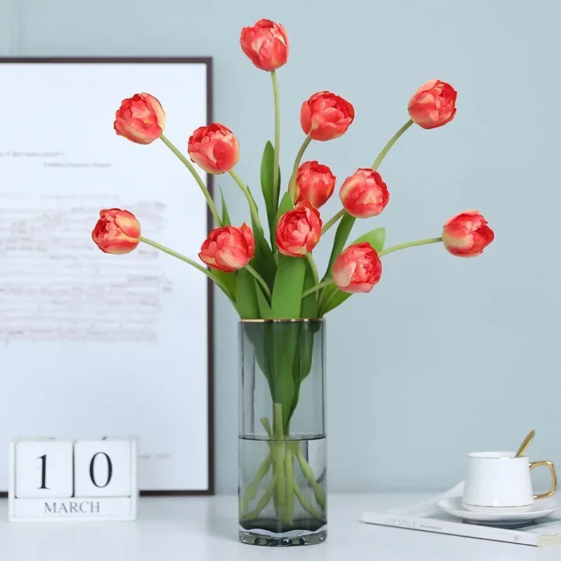 Decorative artificial silk tulips for any occasion