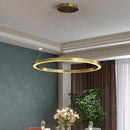 Nordic circular LED chandelier for luxurious interior decor