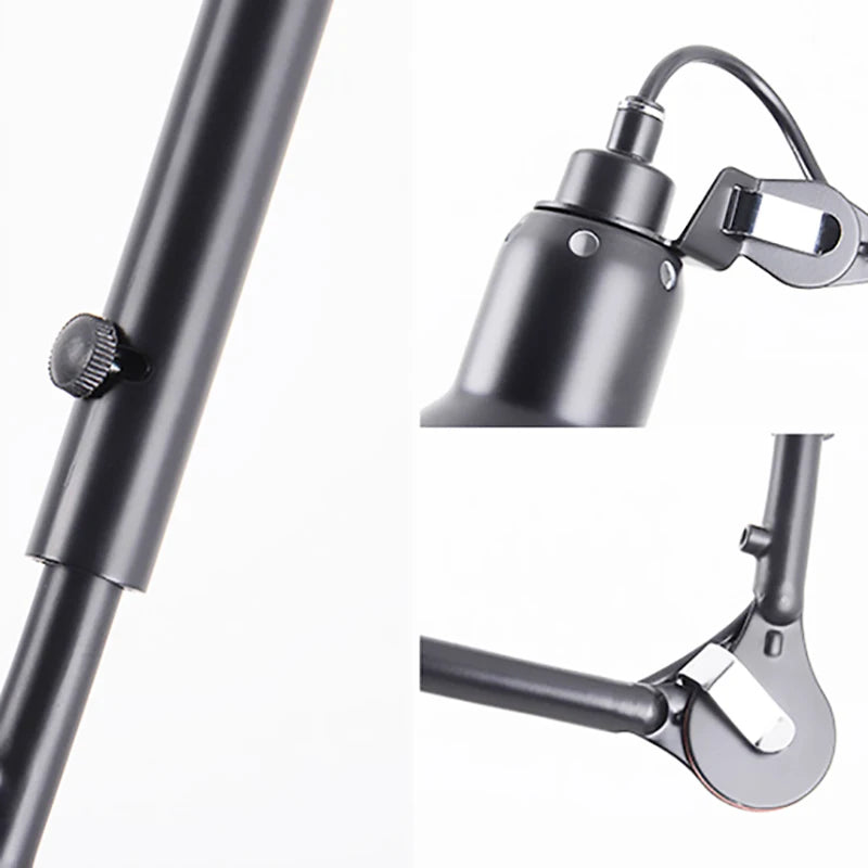 Retro American style chandelier with adjustable lampshade for reading light - vue 5 sur 21