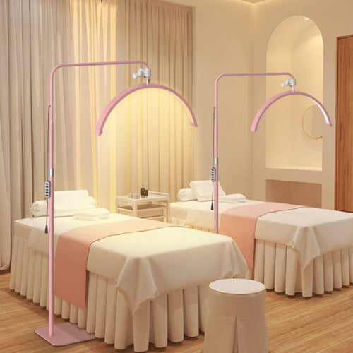 Half-moon LED lamp for eye care and beauty, rotatable U-shape - vue 9 sur 9