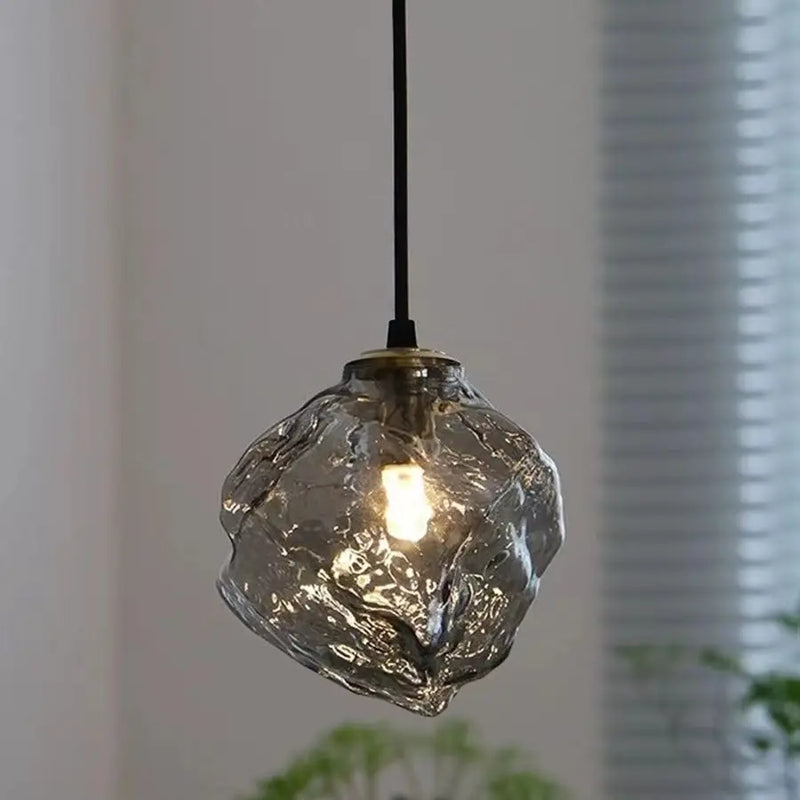 Smoked glass chandelier modern lighting for kitchen and bar