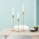 Metal conical candle holder for events and elegant decorations